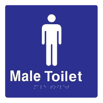 Large Male Toilet 180mm x 180mm