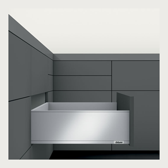 Blum LEGRABOX pure High Fronted C Height 177MM drawer 450MM TIP-ON BLUMOTION in Silk White 70KG for drawer weight 15-40kg