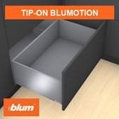 LEGRABOX Standard pure High Fronted F Height - TIP-ON BLUMOTION