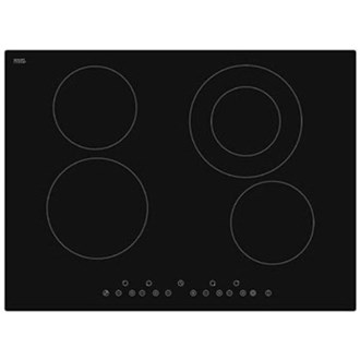Ceramic Glass Electric Cooktop with Touch Controls - 700mm
