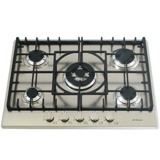 Stainless Steel Gas Cooktop + Cast Iron Trivets - 680mm