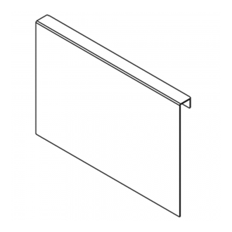 AMBIA-LINE chipboard back adapter for LEGRABOX high fronted pull-out