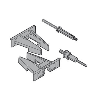 TIP-ON locking device and adapter nylon/steel