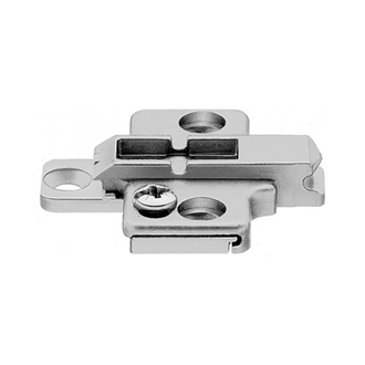 CLIP mounting plate cruciform zinc screw-on HA: two-part