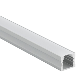 LED Al Pro Deep Profile Silver with Frosted Cover