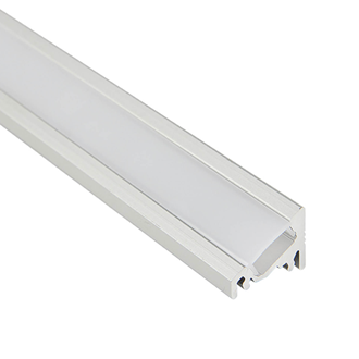 LED Al Pro Corner 30 or 60 Silver with Frosted Cover