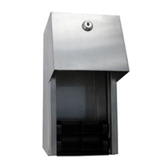 Surface Mounted Double Roll Toilet Paper Dispenser