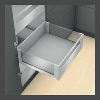 Blum LEGRABOX free Inner Drawer C Height GALLERY RAIL 177MM drawer 450MM TIP-ON BLUMOTION in Orion Grey 40KG for drawer weight of 0-20kg