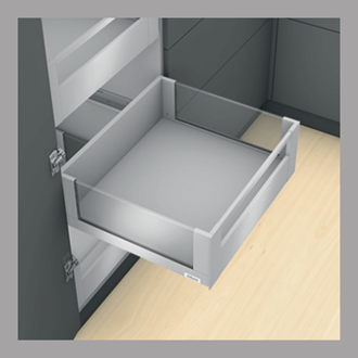 Blum LEGRABOX free Inner Drawer C Height GALLERY RAIL 177MM drawer 450MM TIP-ON BLUMOTION in Stainless Steel 40KG for drawer weight of 0-20kg