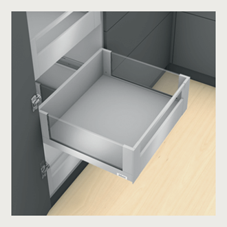 Blum LEGRABOX free Inner Drawer C Height GALLERY RAIL 177MM drawer 450MM TIP-ON BLUMOTION in Silk White 70KG for drawer weight of 15-40kg