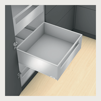 Blum LEGRABOX pure Inner Drawer C Height GALLERY RAIL 177MM drawer 350MM TIP-ON BLUMOTION in Silk White 40KG for drawer weight 0-20kg